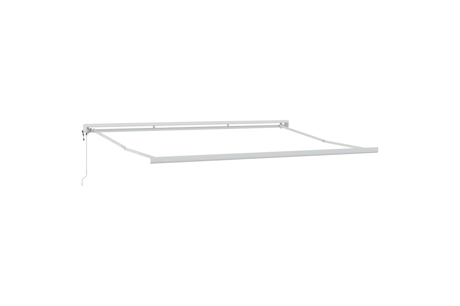 Vidaxl Retractable Awning Light Grey 400 X 300 Cm Fabric And Metal-6