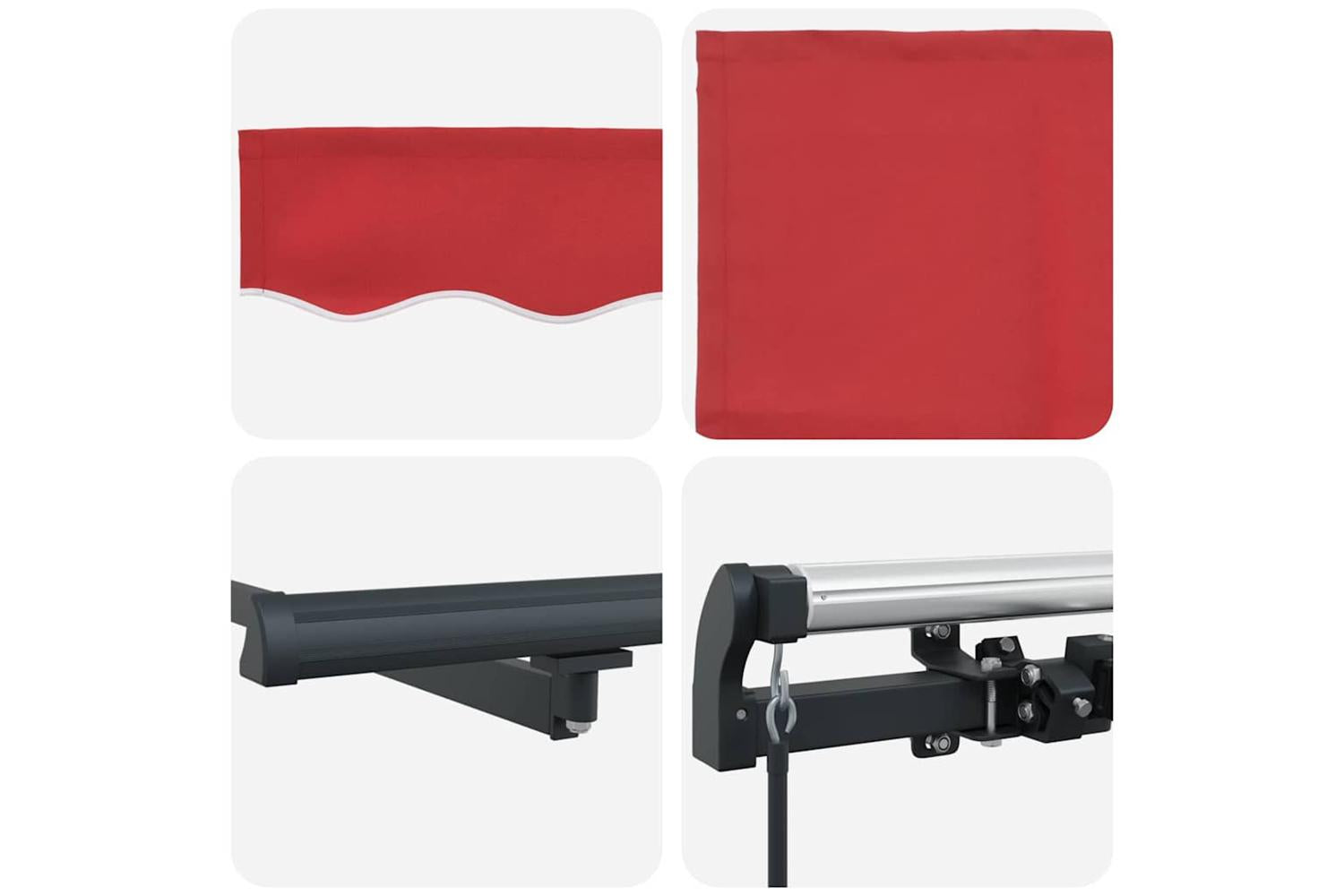 Vidaxl Awning Red Manual Red 400 X 300 Cm Fabric-8