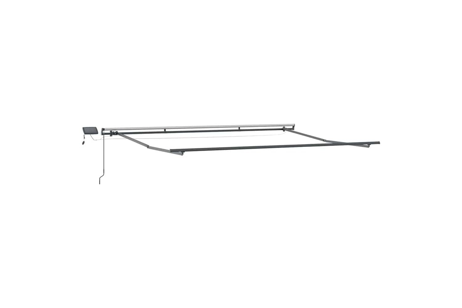 Vidaxl Retractable Awning Manual Red 400 X 300 Cm Fabric-6
