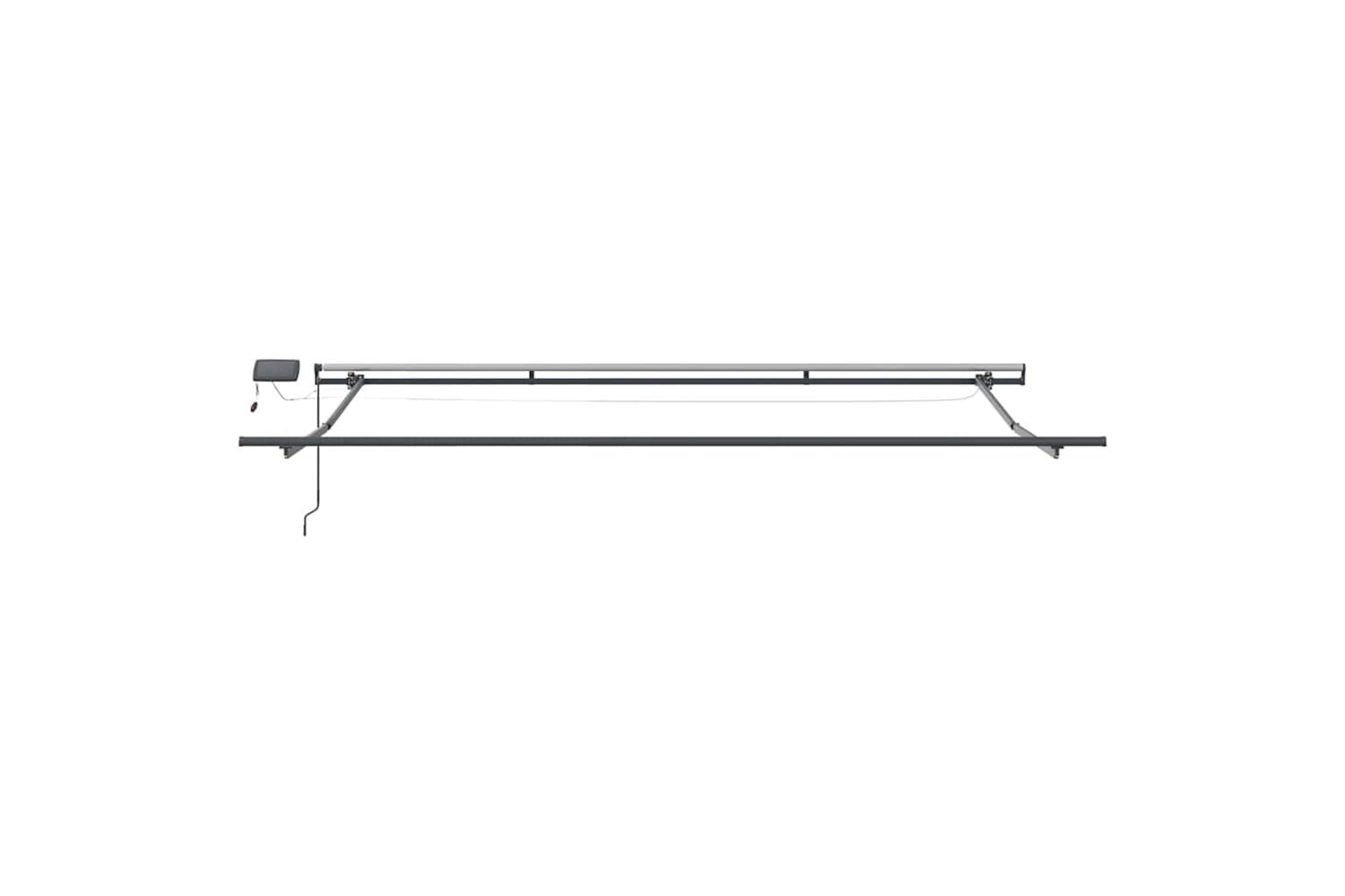 Vidaxl Retractable Awning Manual Red 400 X 300 Cm Fabric-9