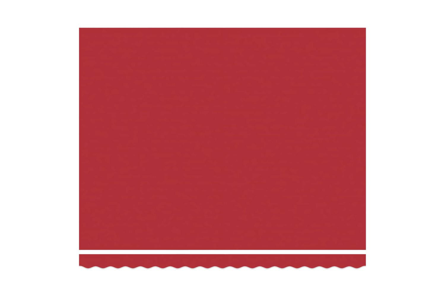 Vidaxl Retractable Awning Manual Red 400 X 300 Cm Fabric Metal-7