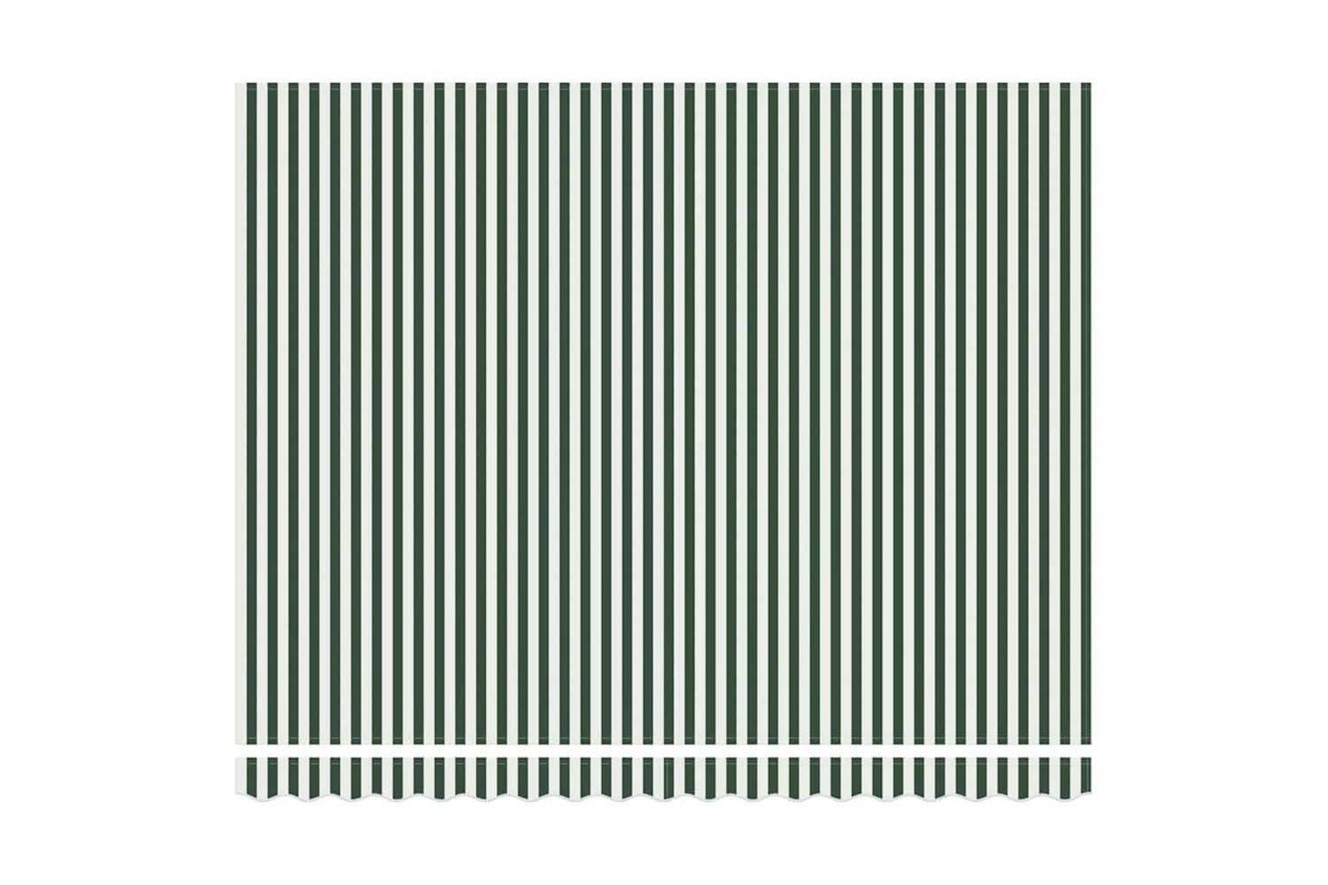 Vidaxl Retractable Awning Green And White 400 X 300 Cm Polyester-6
