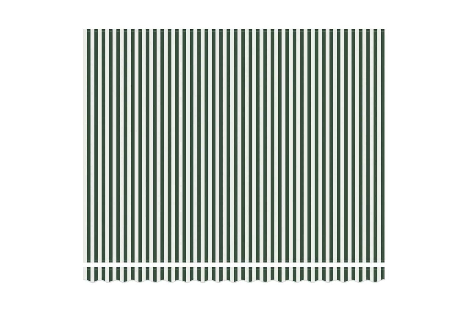 Vidaxl Retractable Awning Green And White 400 X 300 Cm Polyester-6