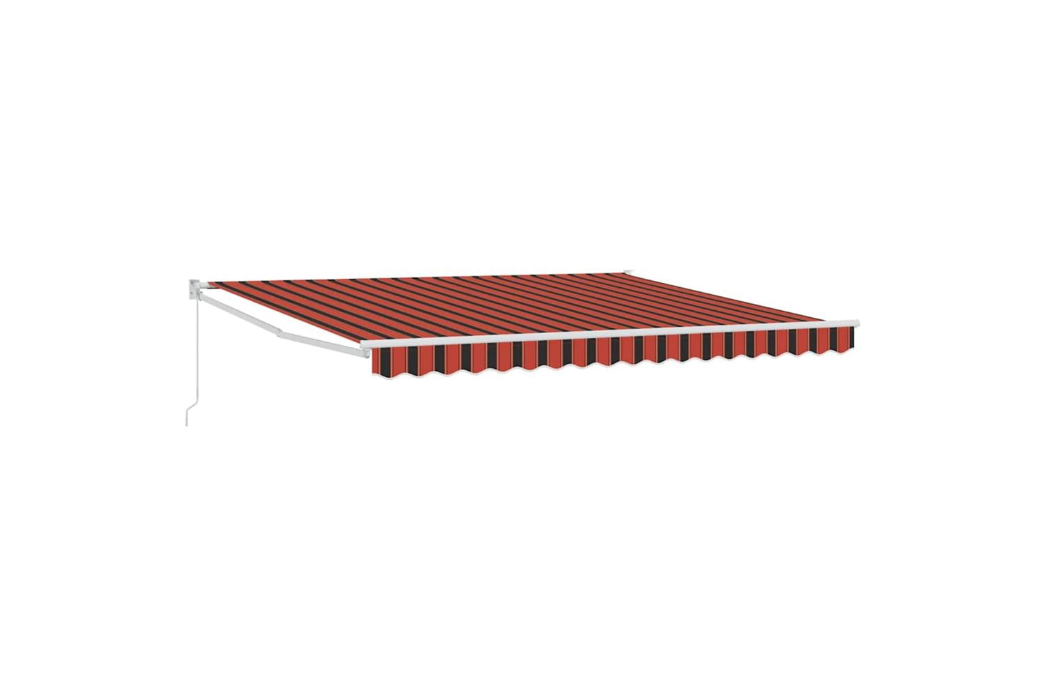 Vidaxl Retractable Awning Yellow And Orange 400 X 350 Cm Polyester-2