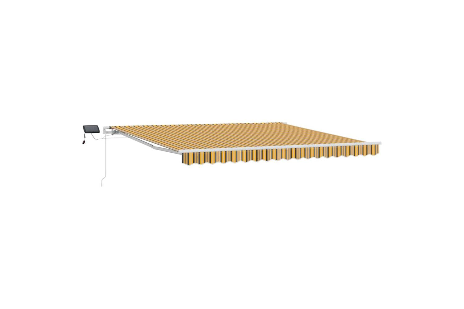 Vidaxl Retractable Awning With Manual 400 X 350 Cm Multicolour