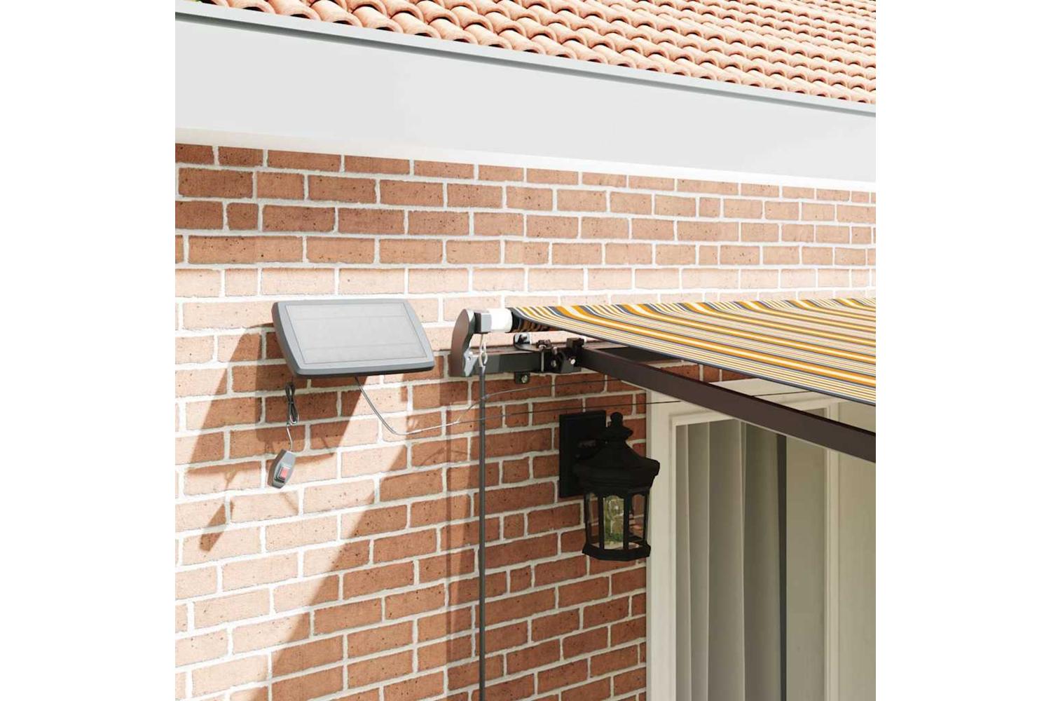 Vidaxl Retractable Awning Manual Multicolour 400 X 350 Cm Fabric-4
