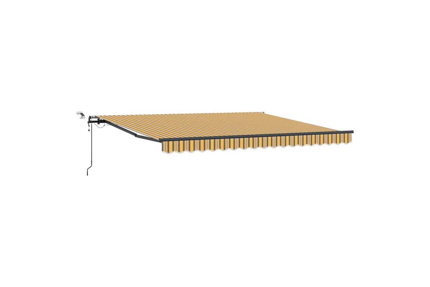 Vidaxl Retractable Awning With Multicolour 400 X 350 Cm Fabric