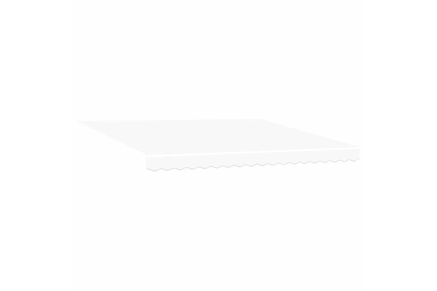 Vidaxl Retractable Awning Manual White 400 X 350 Cm Fabric-7