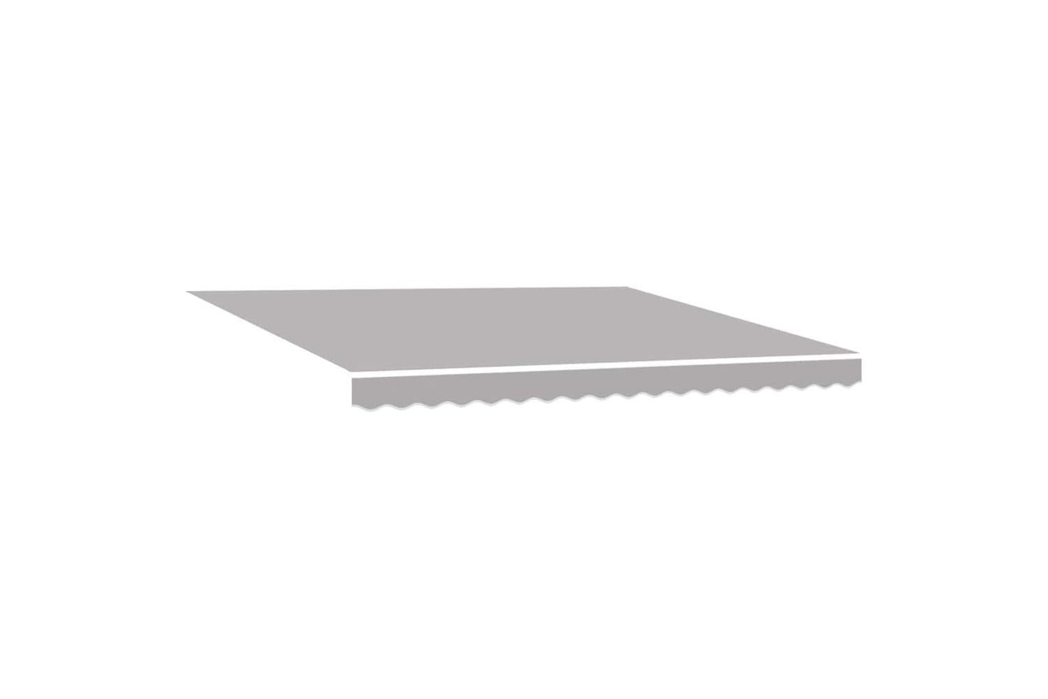 Vidaxl Retractable Awning Light Grey 400 X 350 Cm Fabric And Metal-5