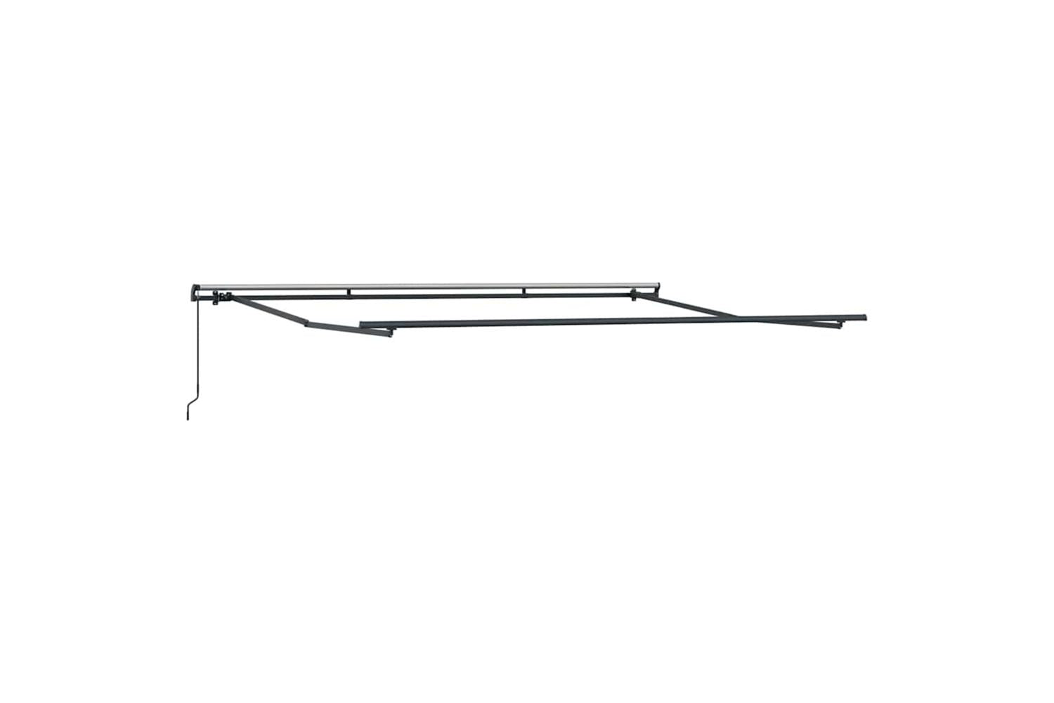 Vidaxl Retractable Awning Manual Red 400 X 350 Cm Fabric-4