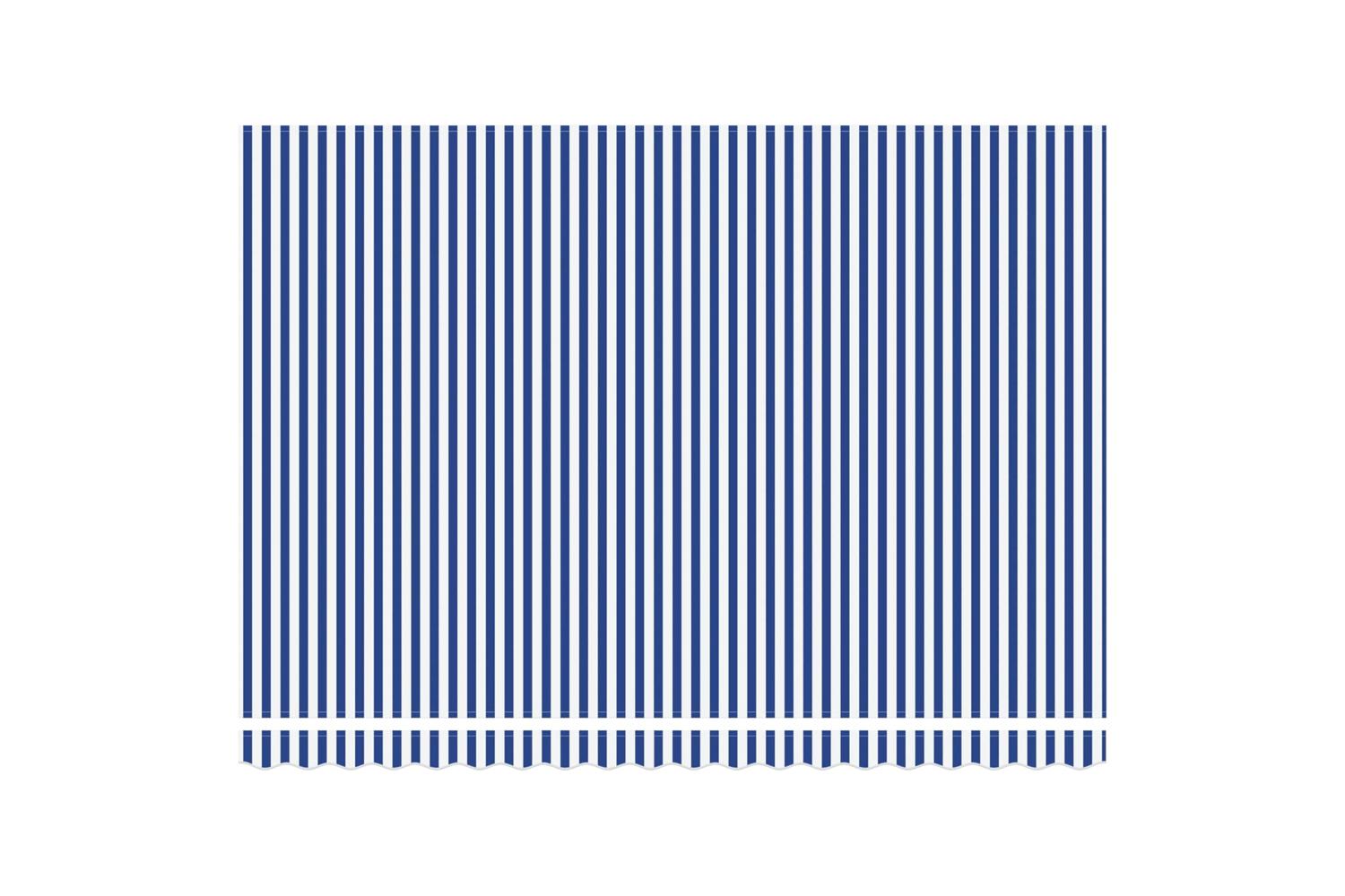 Vidaxl Retractable Awning Manual Blue And White 450x300 Cm Fabric-7