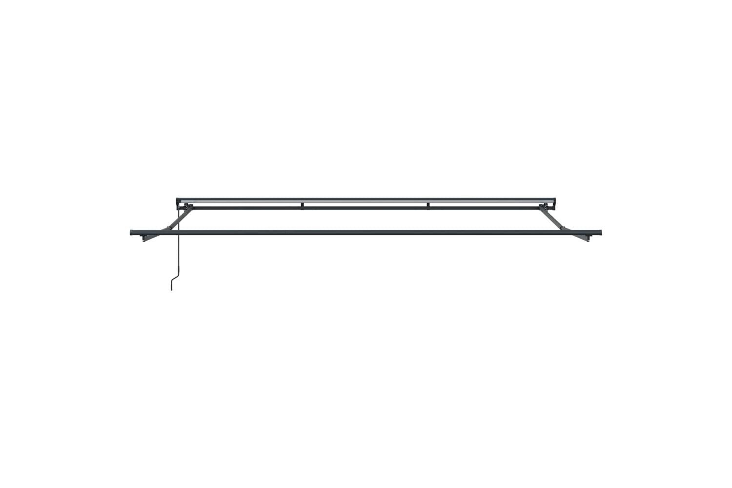 Vidaxl Retractable Awning Manual Blue And White 450x300 Cm Fabric-9