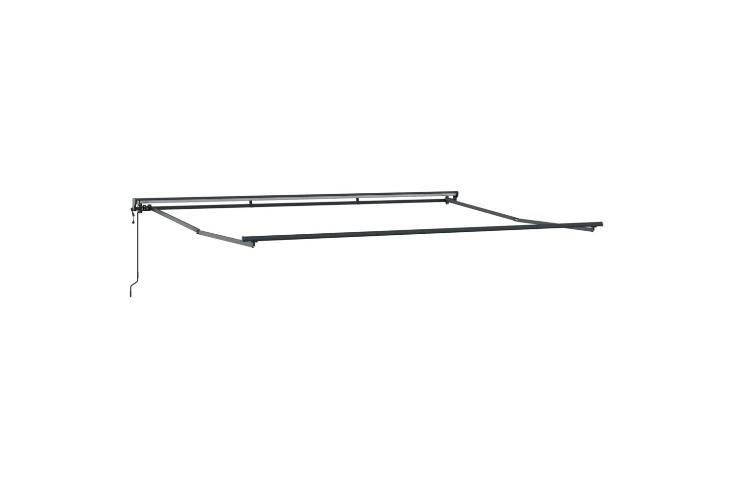 Vidaxl Retractable Awning Blue And White 450x300 Cm Fabric-6