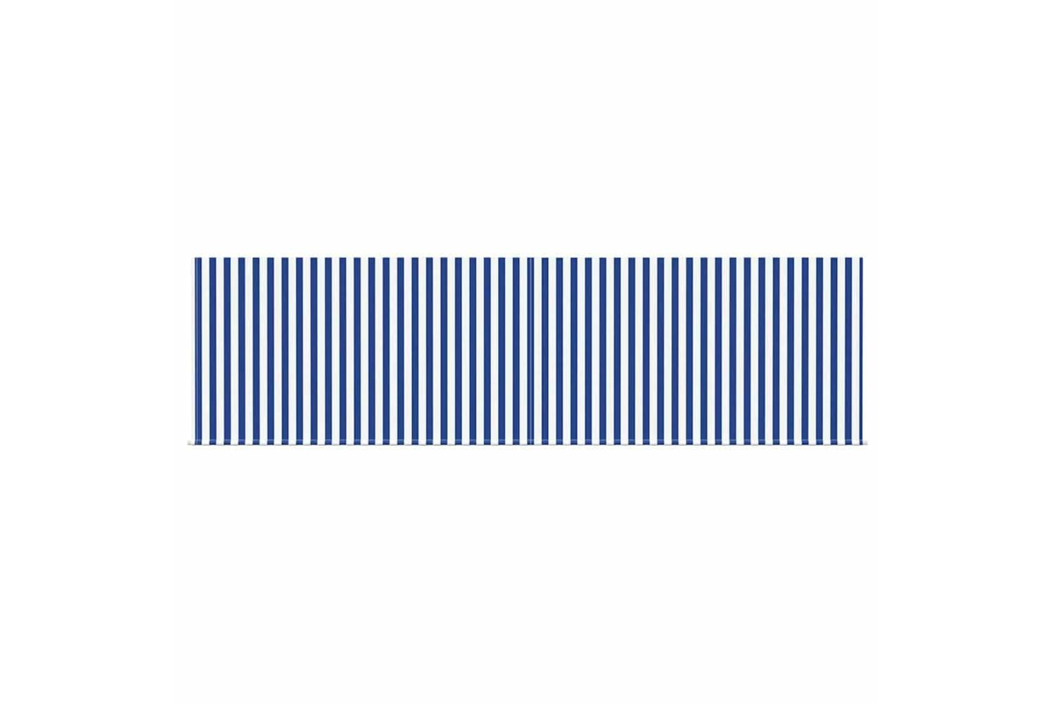 Vidaxl Retractable Awning Manual Blue And White 450 X 300 Cm Fabric-9