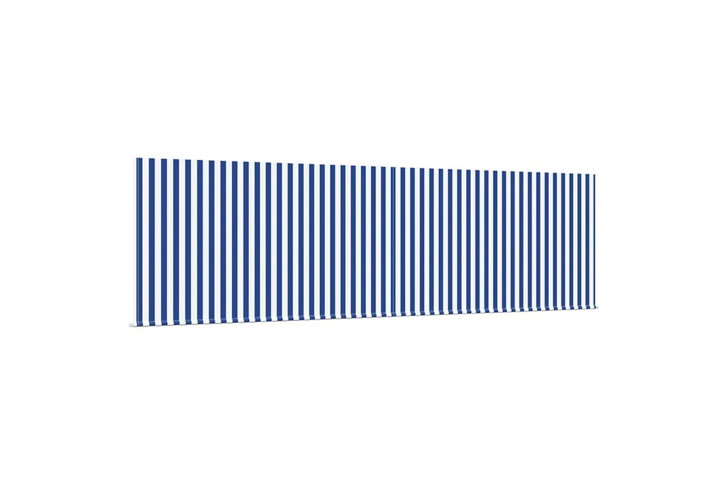 Vidaxl Retractable Awning Blue And White 450 X 300 Cm Fabric-4