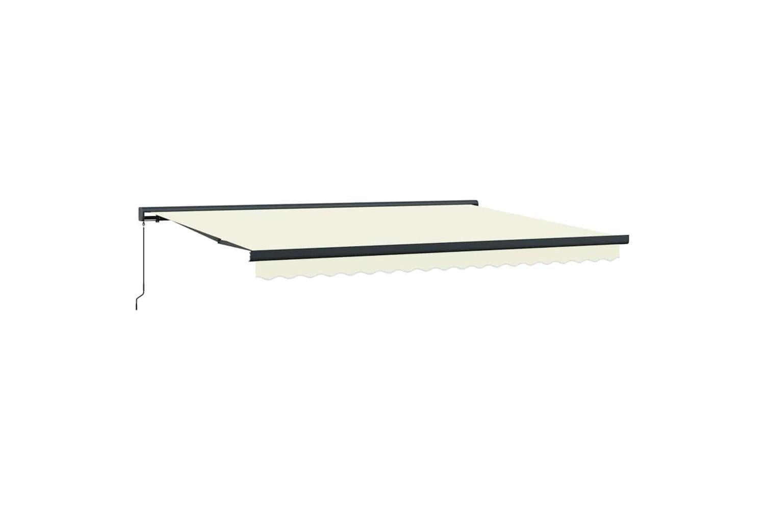 Vidaxl Retractable Awning Cream 450 X 300 Cm Fabric And Metal-2