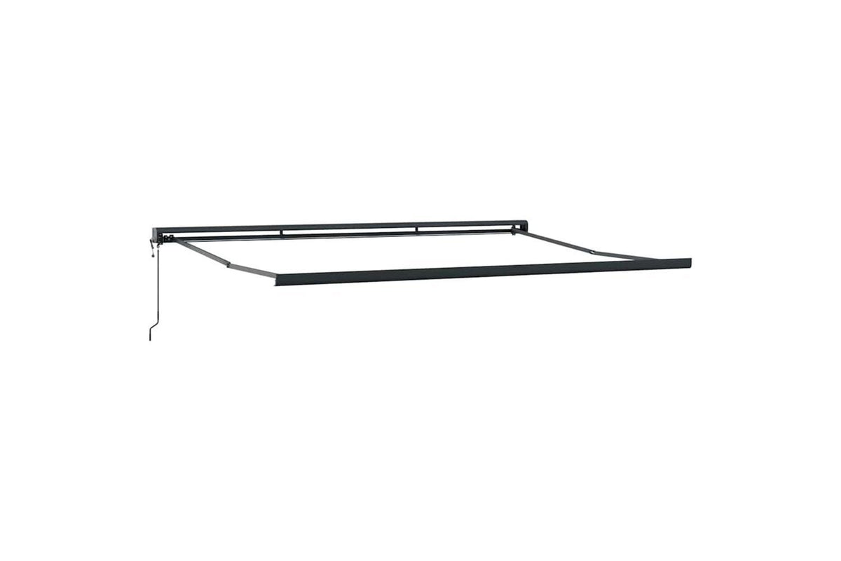 Vidaxl Retractable Awning Manual Cream 450 X 300 Cm Fabric Metal-5