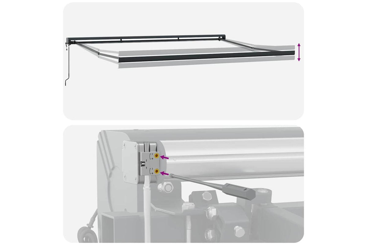 Vidaxl Retractable Awning Manual Cream 450 X 300 Cm Fabric Metal-10