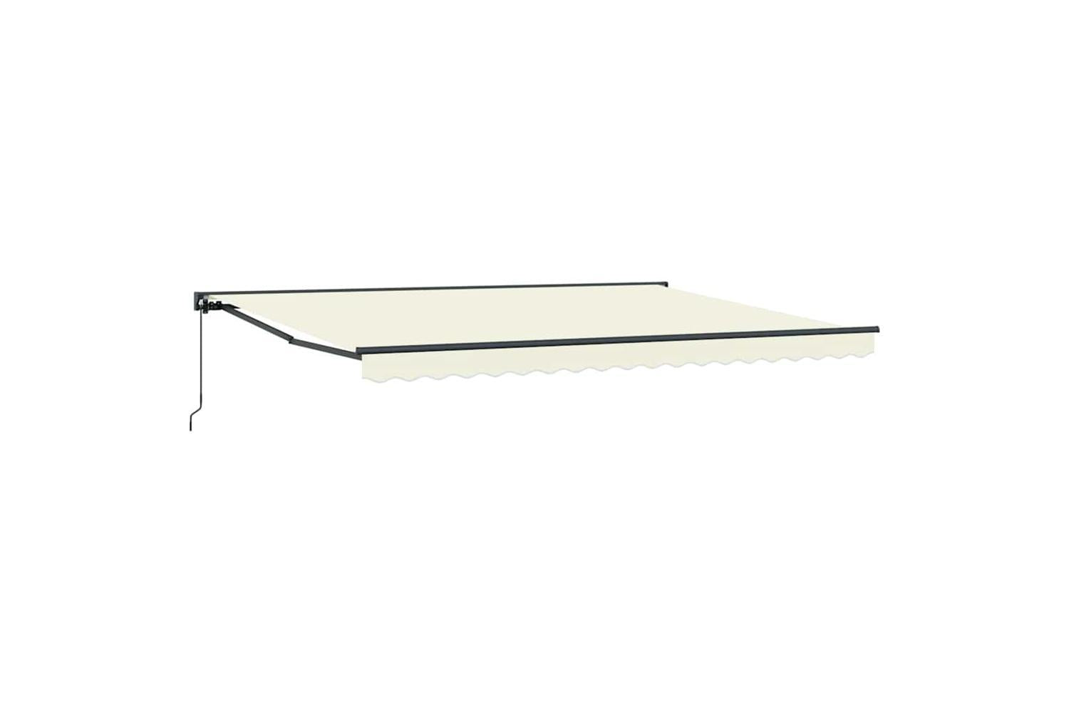 Vidaxl Retractable Awning Manual Cream 450x300 Cm Fabric-2