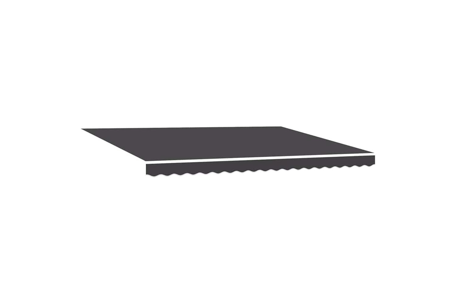 Vidaxl Retractable Awning Manual Anthracite 450 X 300 Cm Fabric Metal-4
