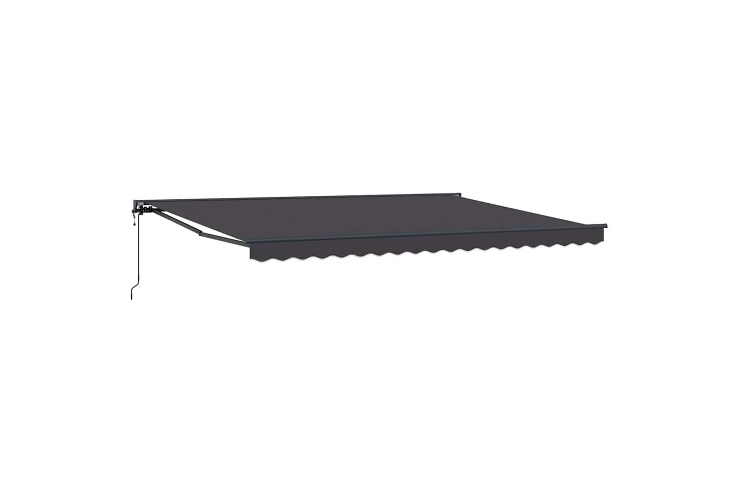 Vidaxl Retractable Awning Anthracite 450x300 Cm Fabric-2