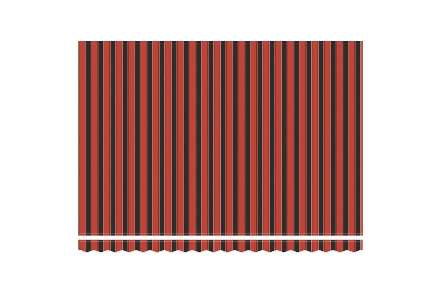 Vidaxl Retractable Awning Manual Orange And Brown 450 X 300 Cm-6
