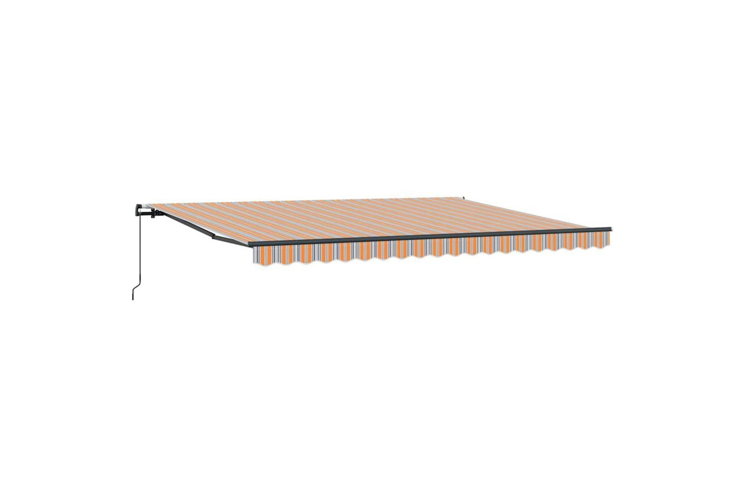 Vidaxl Retractable Awning Manual Multicolour 450 X 300 Cm Fabric-4