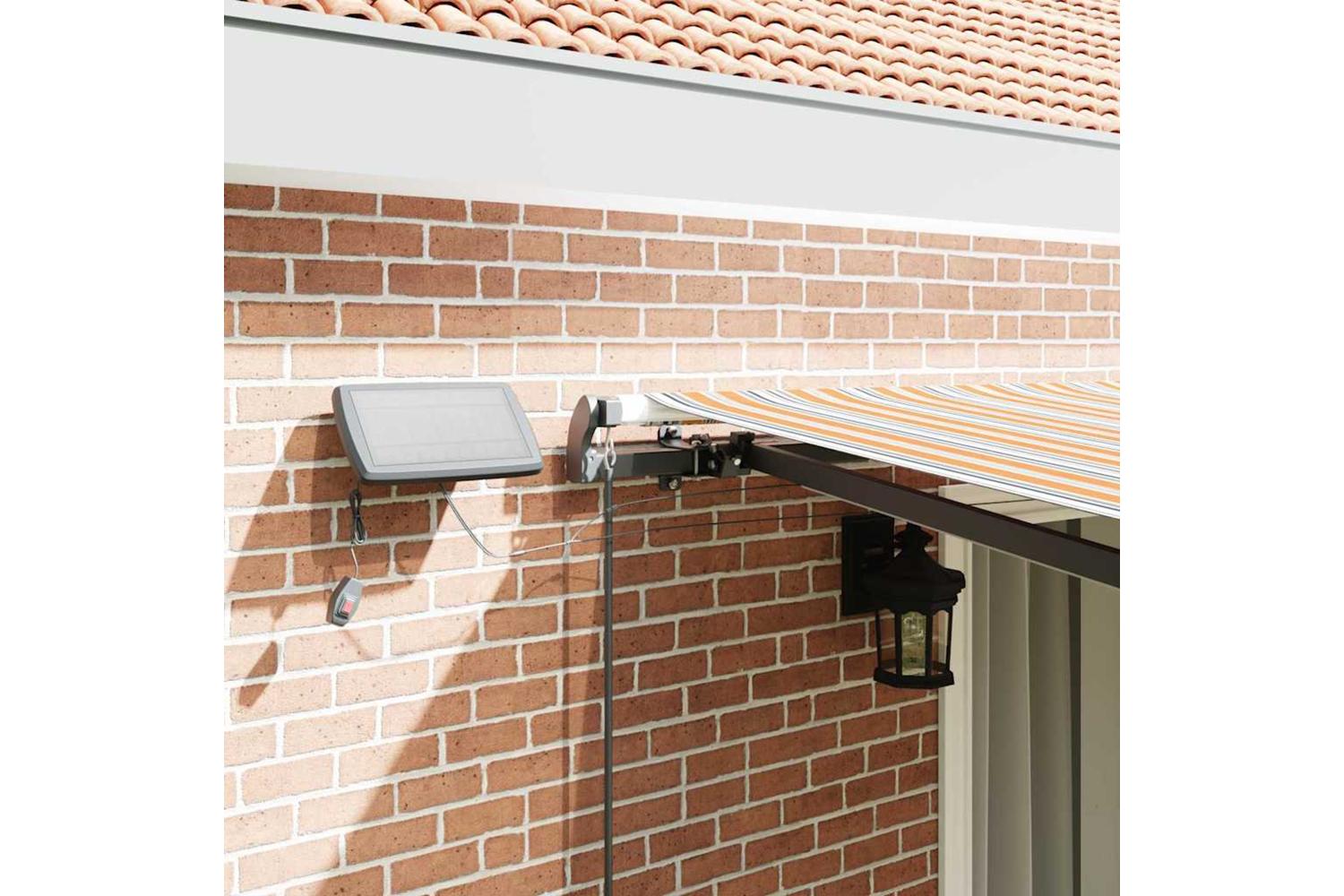 Vidaxl Retractable Awning Manual Multicolour 450 X 300 Cm Fabric-4