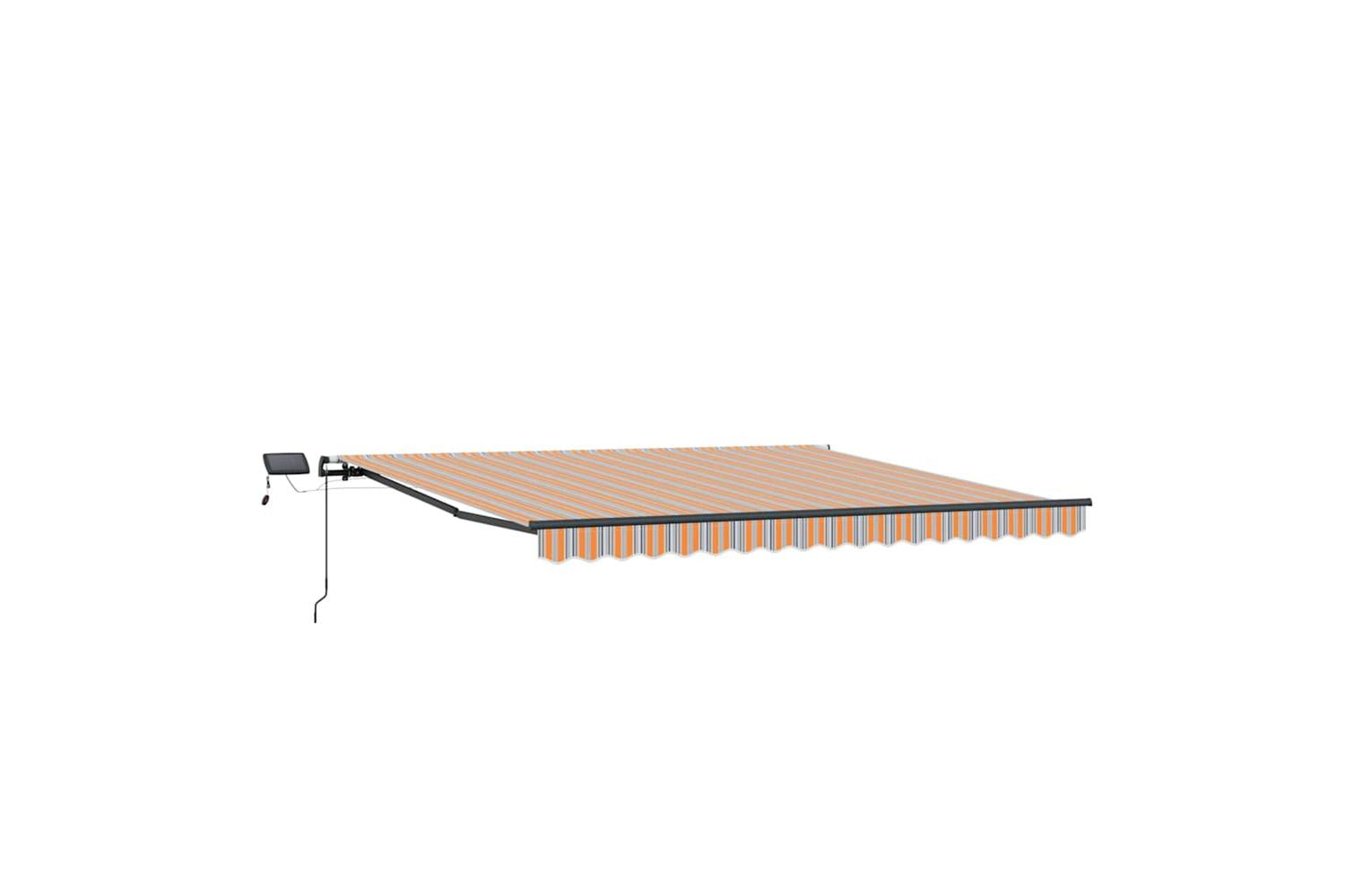 Vidaxl Retractable Awning Manual Multicolour 450 X 300 Cm Fabric-6