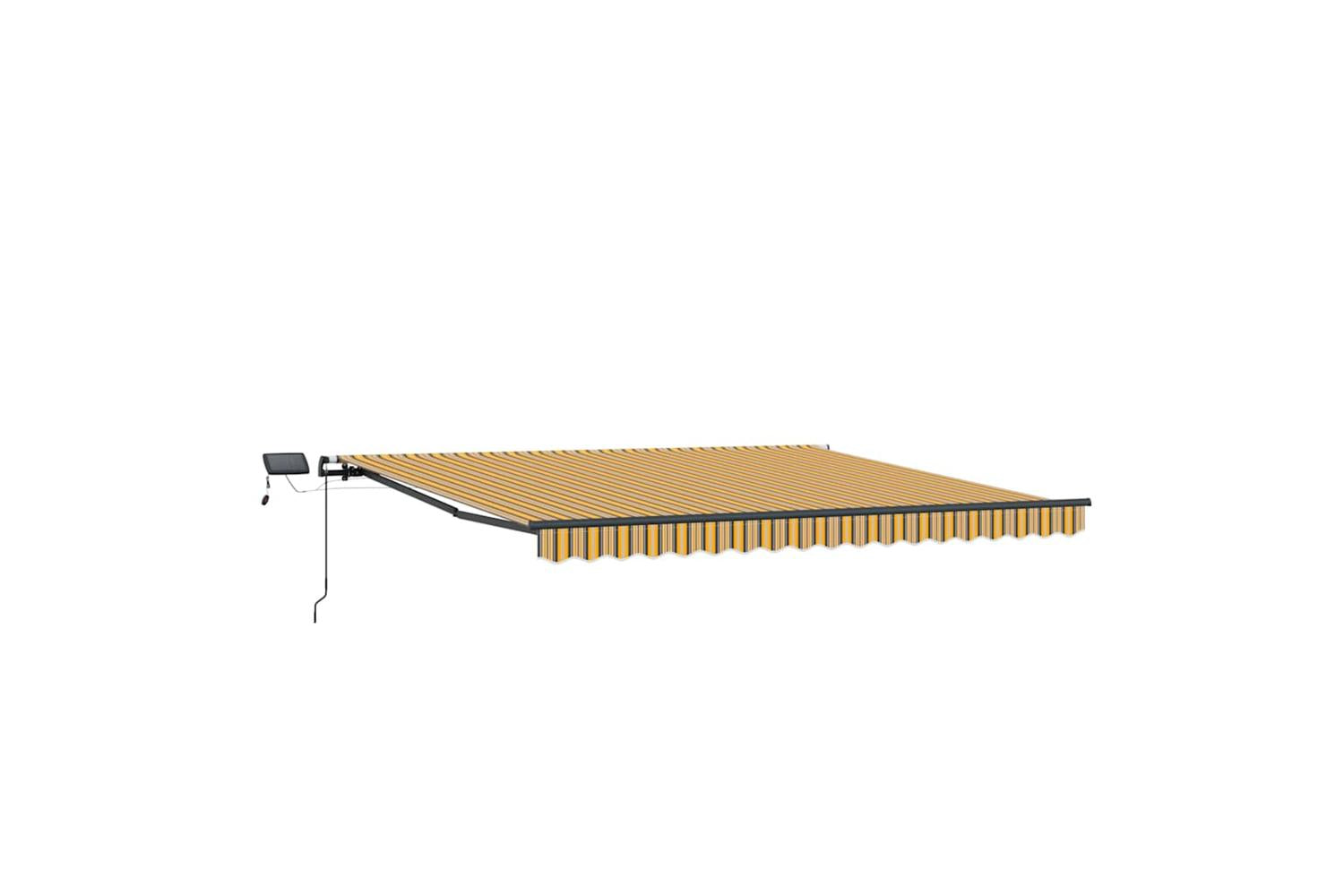 Vidaxl Retractable Awning Manual Multicolour 450 X 300 Cm Fabric-6