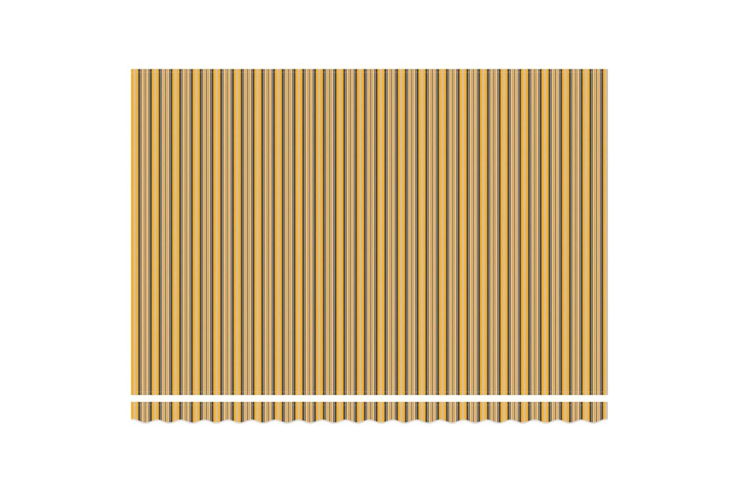 Vidaxl Retractable Awning Manual Multicolour Stripe 450x300 Cm Fabric-6