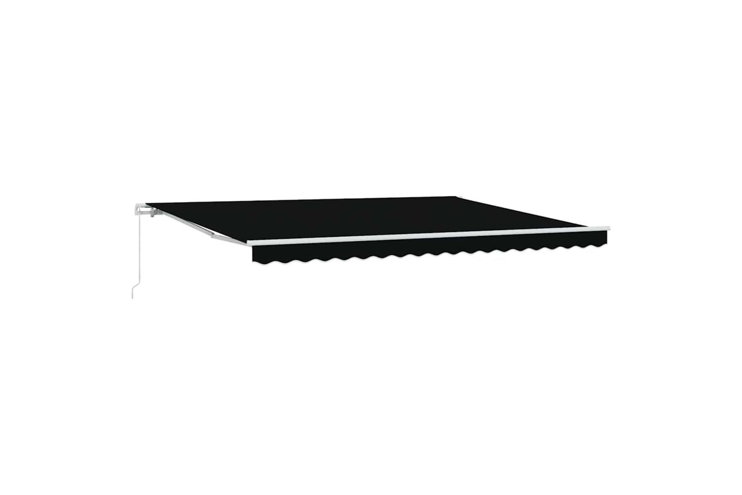Vidaxl Retractable Awning Black 450 X 300 Cm Polyester And Metal-2