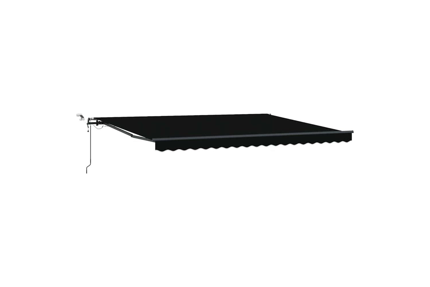 Vidaxl Retractable Awning With Black 450 X 300 Cm Fabric-2
