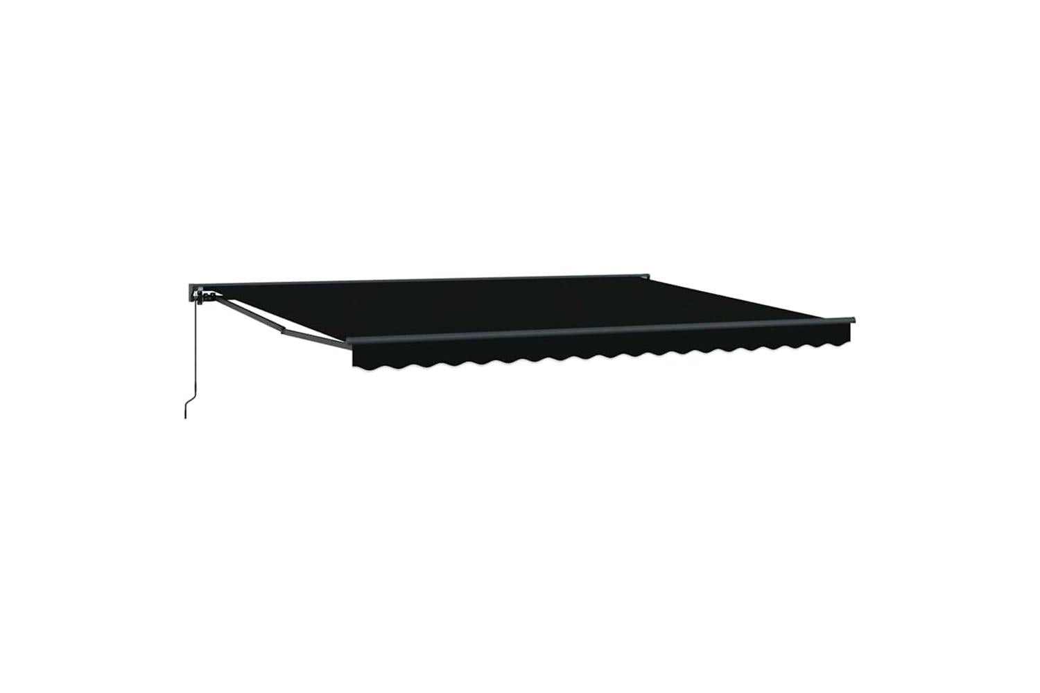 Vidaxl Retractable Awning Black 450x300 Cm Fabric-2