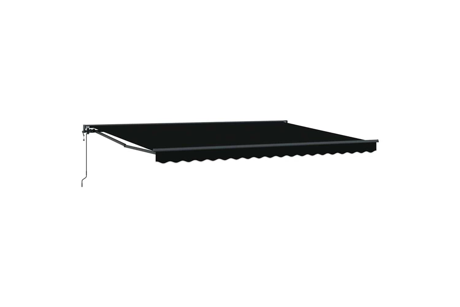 Vidaxl Retractable Awning Black 450x300 Cm Fabric-2