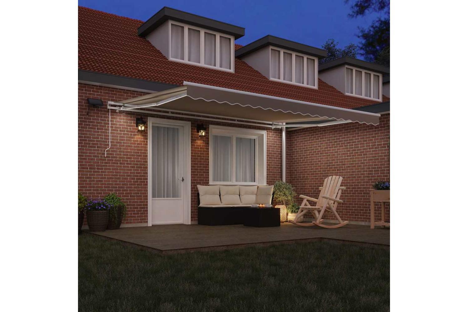 Vidaxl Retractable Awning With Manual 450 X 300 Cm Fabric-3