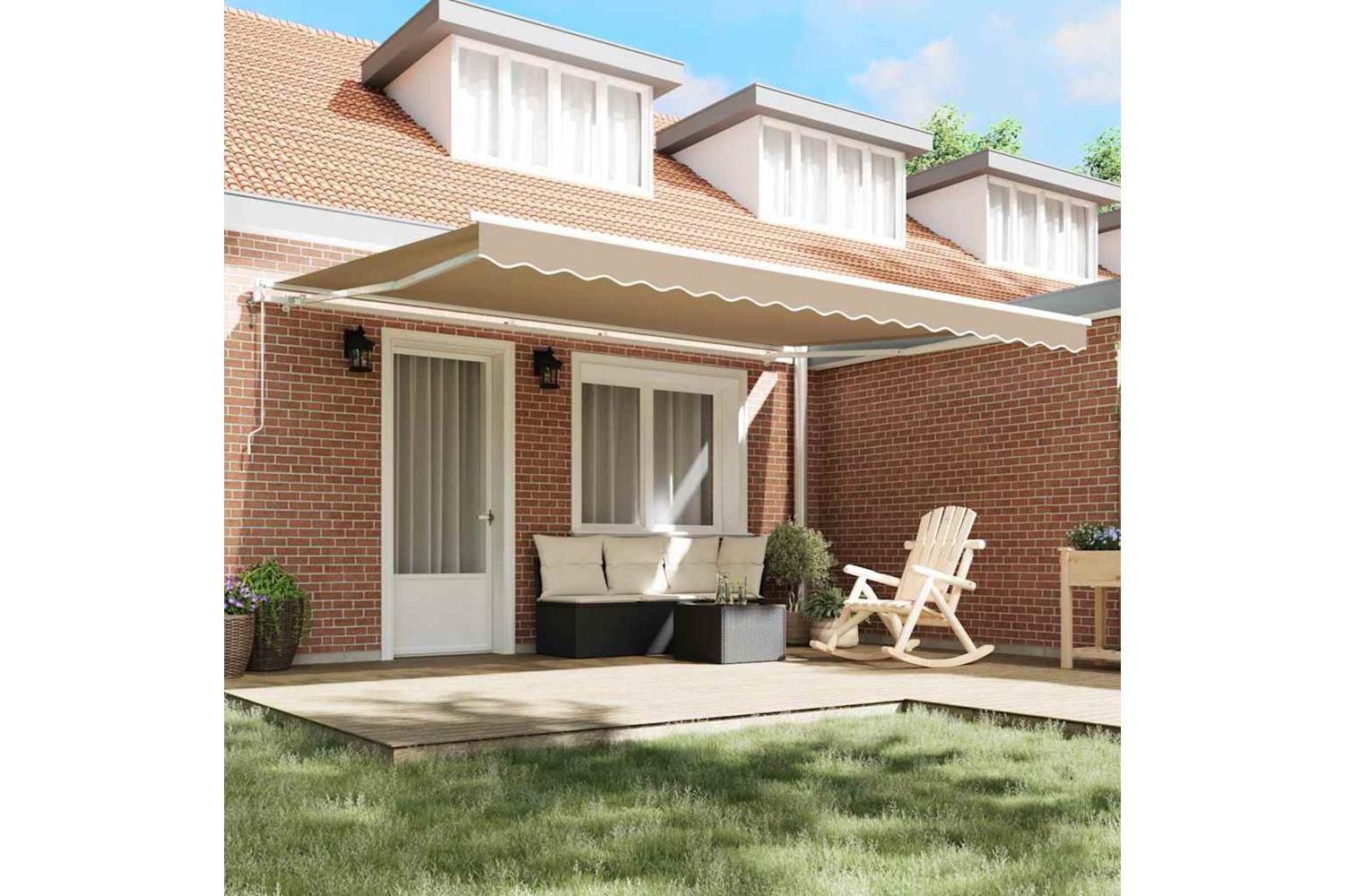 Vidaxl Retractable Awning 450 X 300 Cm Fabric-3
