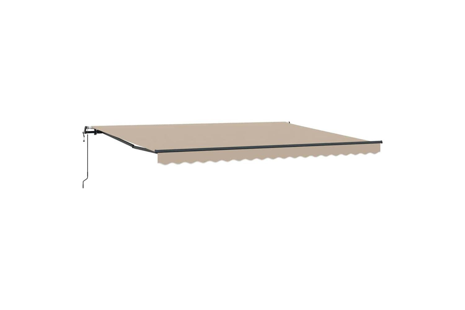 Vidaxl Retractable Awning Beige 450 X 300 Cm Fabric-2