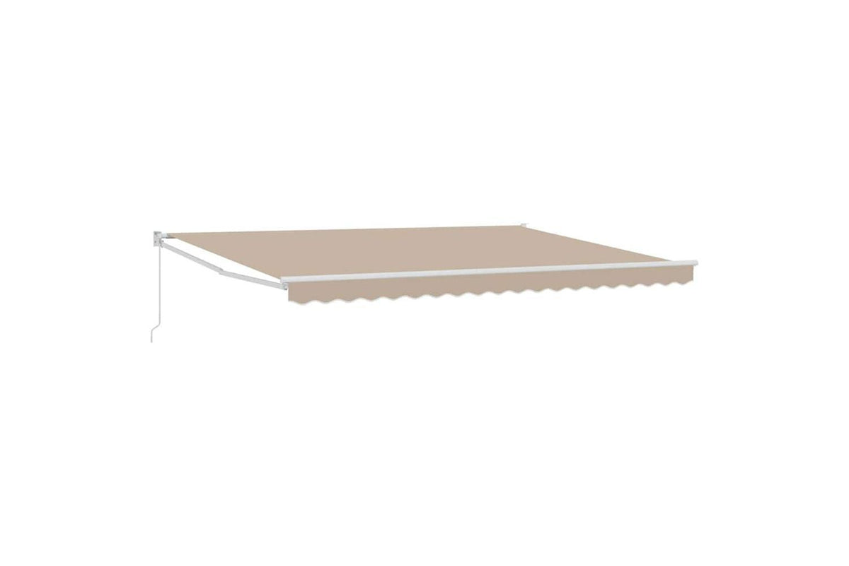 Vidaxl Awning Retractable Manual Beige 45 X 3 M Polyester And Metal-2