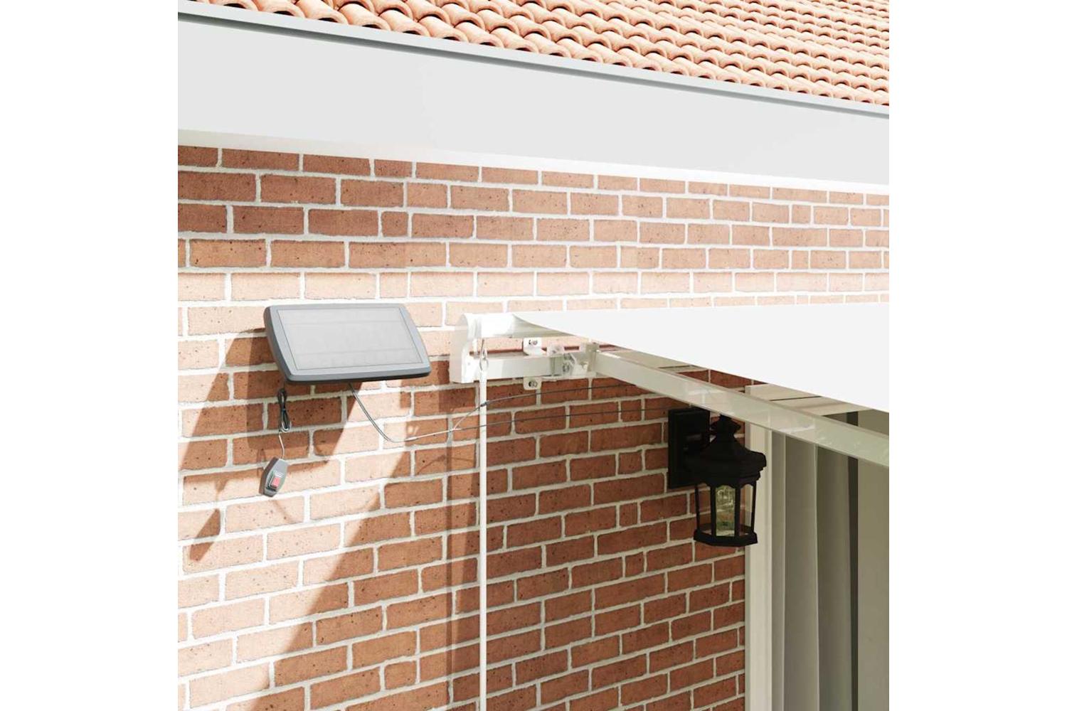Vidaxl Retractable Awning With Manual White 450 X 300 Cm Fabric-4