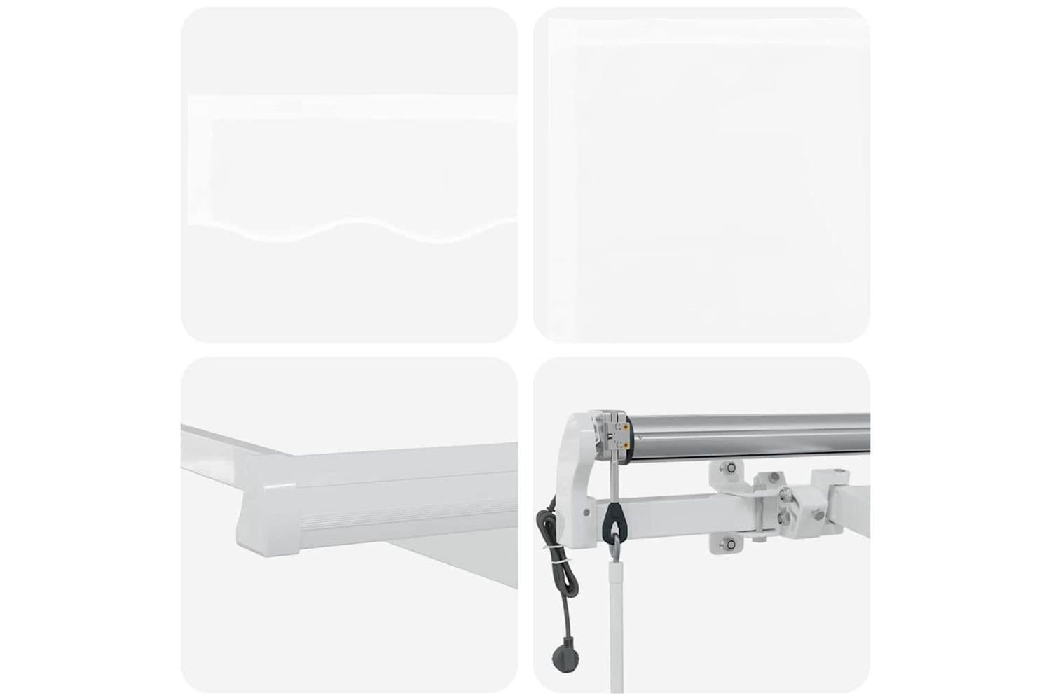 Vidaxl Retractable Awning 450 X 300 Cm White-8