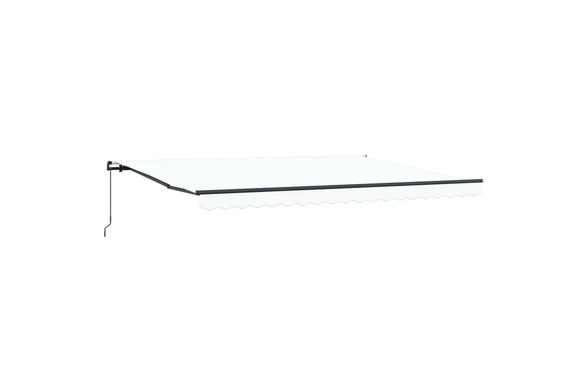 Vidaxl Awning Manual White 450 X 300 Cm Fabric-4