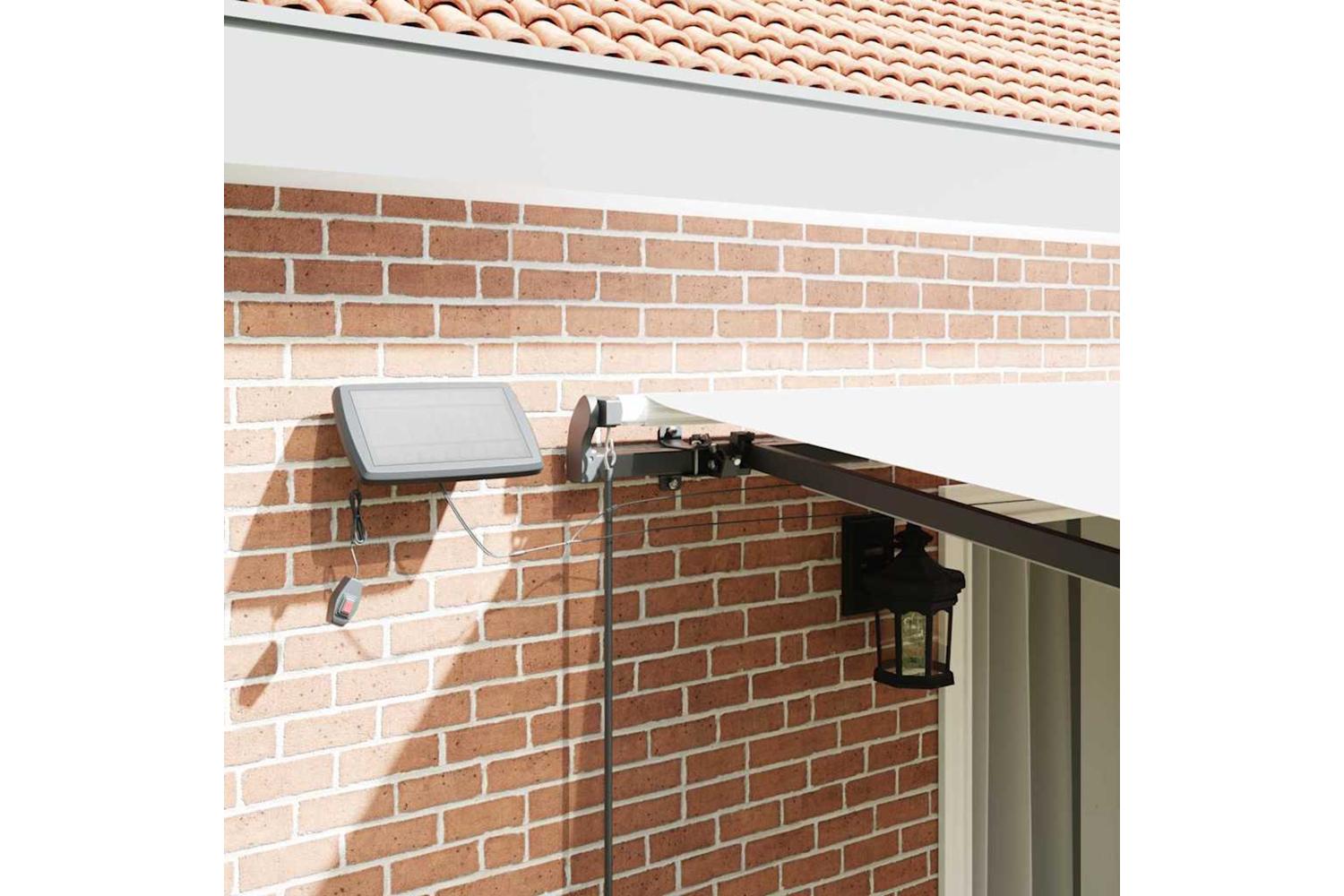 Vidaxl Retractable Awning Manual White 450 X 300 Cm Fabric-4