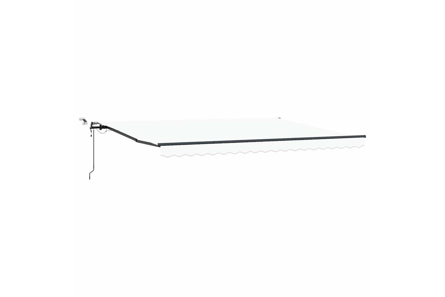 Vidaxl Retractable Awning With White 450 X 300 Cm Fabric