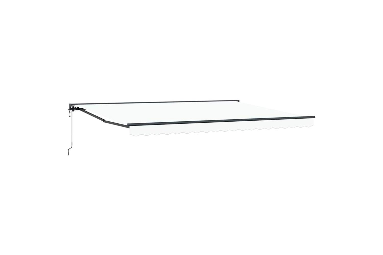 Vidaxl Retractable Awning White 450x300 Cm Fabric-2