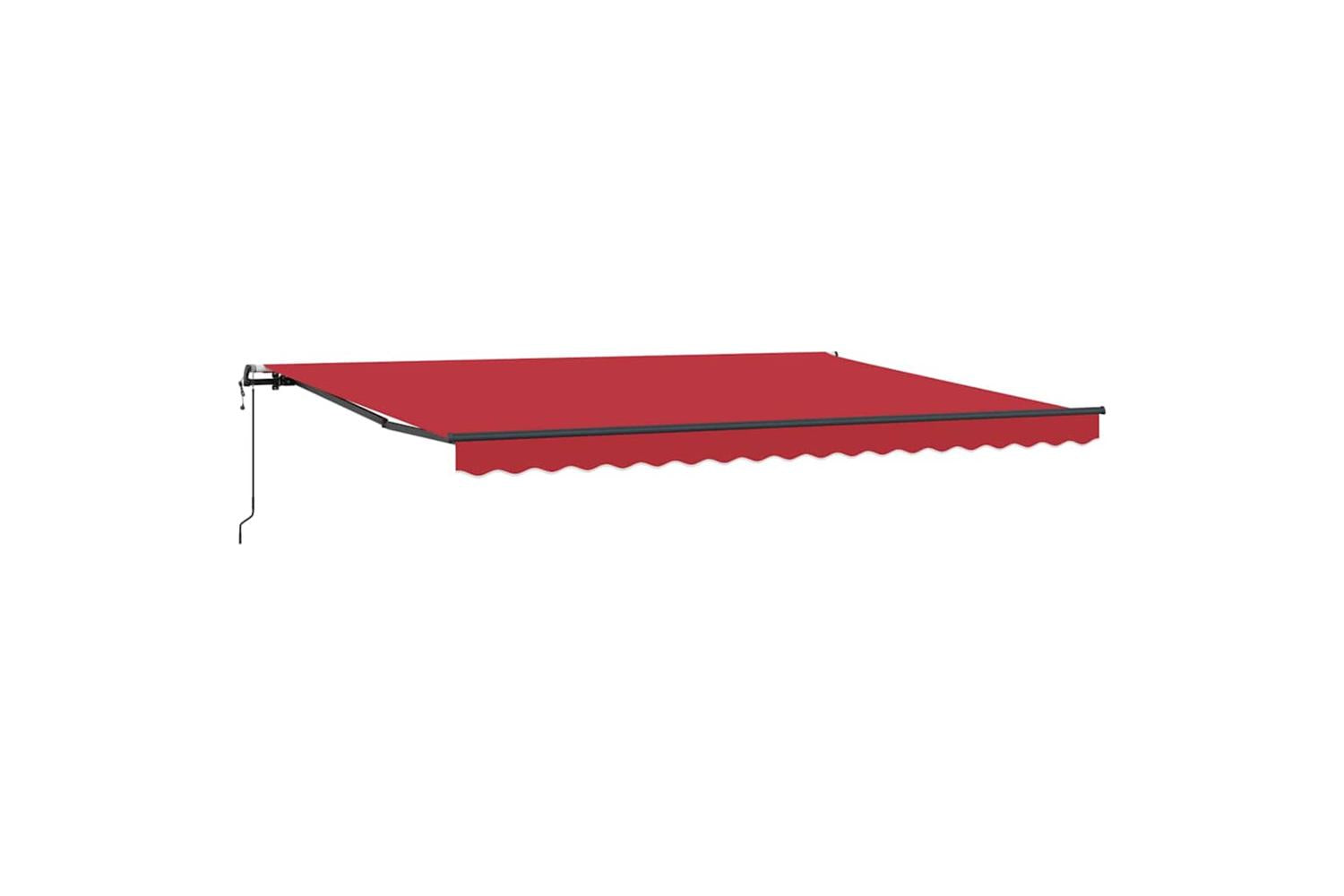 Vidaxl Retractable Awning Red 450 X 300 Cm Fabric-2