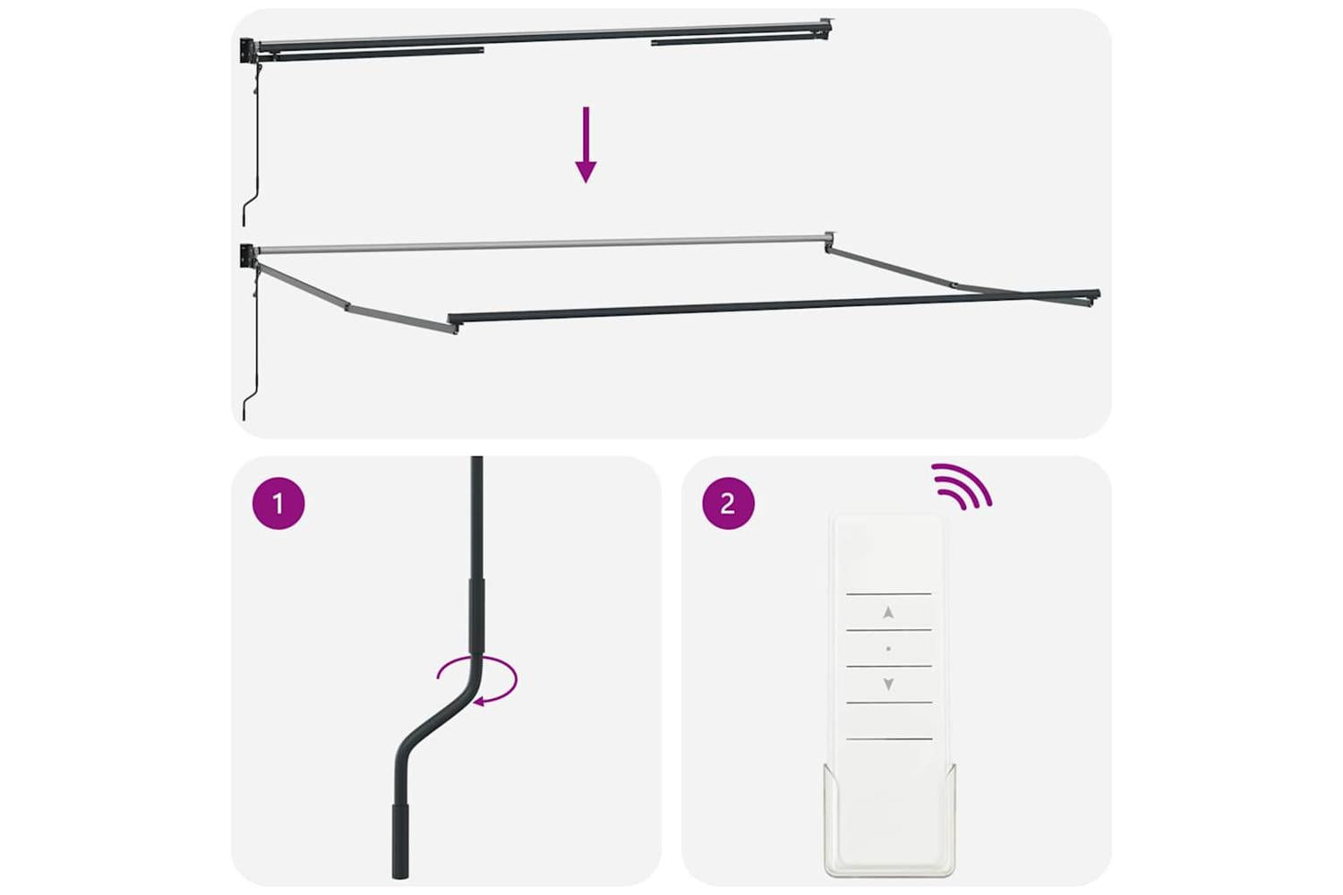 Vidaxl Awning Retractable Red 45 X 3 M Polyester And Metal-9
