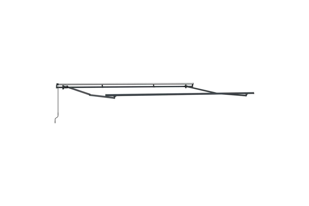 Vidaxl Retractable Awning Manual Green And Yellow 450 X 300 Cm Fabric-5