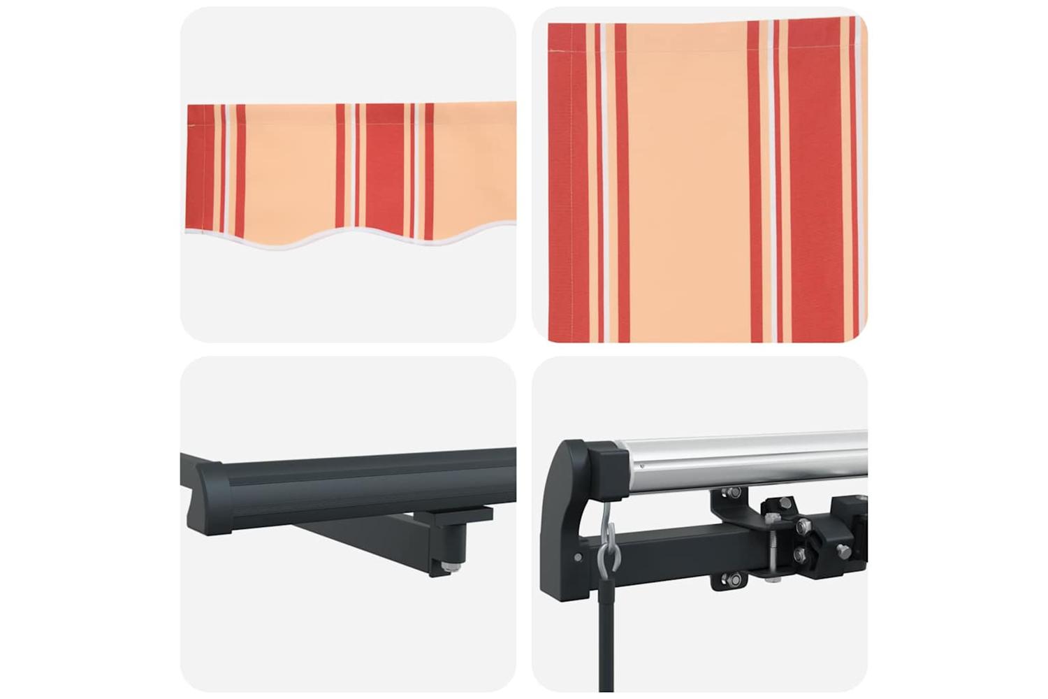 Vidaxl Awning Yellow And Orange Yellow And Orange 450 X 350 Cm Fabric-8