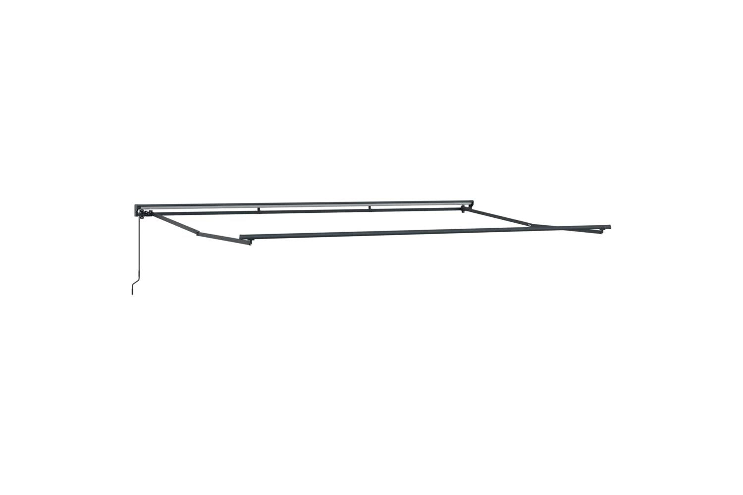 Vidaxl Retractable Awning Manual Blue And White 500x300 Cm Fabric-6